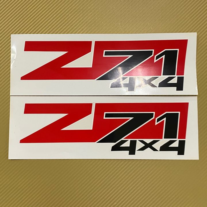 สติ๊กเกอร์* Z71 4x4 ติดข้างท้ายกระบะ CHEVROLET COLORADO  ปี 2008 รุ่น 2 ราคาต่อชุด ( 1 ชุดมี 2 ชิ้น )