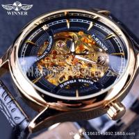 ---Fashion mens watch238814☽ T - WINNER WINNER hollow out man manual mechanical watch male mechanical skin