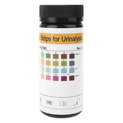 VANSFUL In Vitro Urine Testing 4 Test Items: Glucose  PH  Protein  Ketone Body Urine Specimen Test Strip Professional Test Paper Inspection Tools