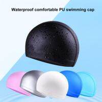 Swimming Hat High Elastic Waterproof Swimming Caps Non-slip Faux Leather Ear Protection Pool Swimming Hat Beanie Caps For Women Swim Caps