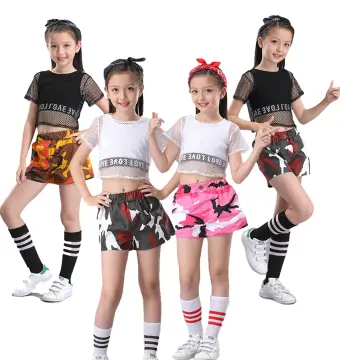 LOlanta Kids Clothes Hip-hop Suit Dance Clothes Girls Boys Polo