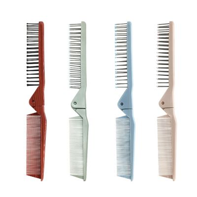 【CC】 Folding Hairdressing Styling Tools Anti-static Combs Hair Brushes for Men Comb 4 Colors