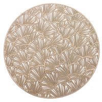 Round Placemats Restaurant Hollow PVC Decoration Meal Mat Anti-Hot Dining Table Line Mat Steak Plate Pad