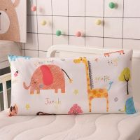 10 Color Cartoon Cotton Kids Pillow Soft Washable Baby Sleeping Head Cushion Lengthen Rectangle Toddler Pillow Portable Headrest