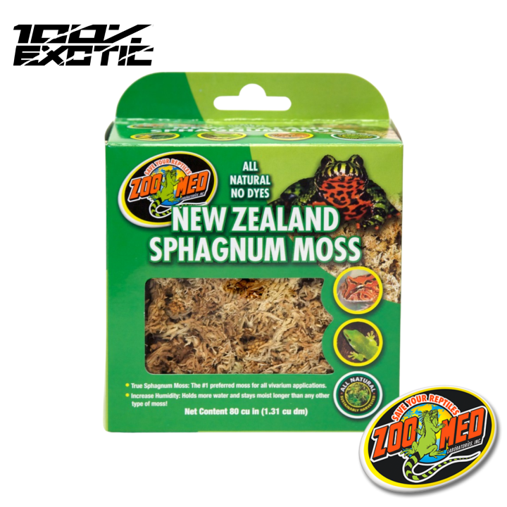 Zoomed New Zealand Sphagnum Moss 80 Cu In For Frog Terrarium Setup