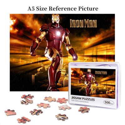 Iron Man (1) Wooden Jigsaw Puzzle 500 Pieces Educational Toy Painting Art Decor Decompression toys 500pcs