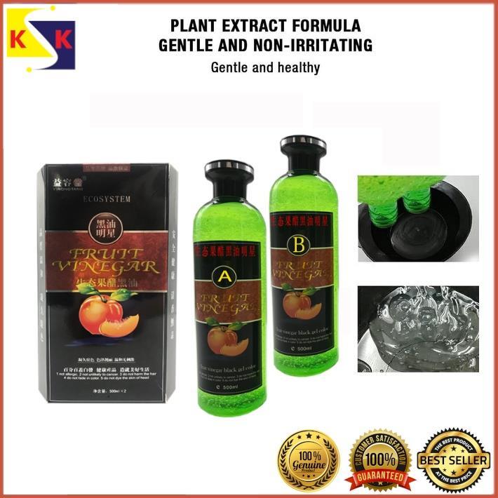 Buy Fruit Vinegar Gel Hair Color  Black  Hair Dye Brush  NATURAL BLACK   Lowest price in India GlowRoad