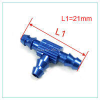 2pcs 3 Color Small Size 3 WayThree-Way T Type Fuel Jointer D6xD3.2xL21mm without Fuel Filter for RC Gasoline Airplane