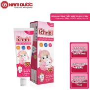 Kem đánh răng thảo dược Ích Nhi tuýp 50g cho bé dưới 6 tuổi nuốt được bảo