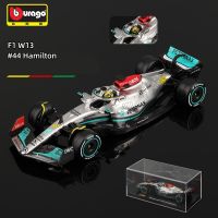 Bburago 1:43 2022 F1 -AMG W13 #44 Hamilton #63 Russell อะคริลิครุ่น Alloy Racing รถ Diecast รุ่นของเล่นของขวัญ