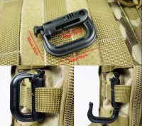 D-type Nylon Tactical Molle Backpack Clip Quick Hook Hanging Buckle Clip Outdoor Camping Backpack Bag Accessories