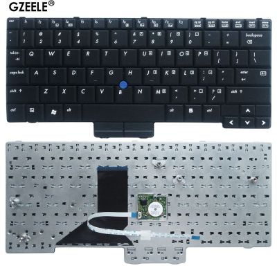 GZEELE แป้นพิมพ์แป้นพิมพ์แล็ปท็อปสหรัฐอเมริกาสำหรับคอมแพค HP 2510 2510P 451748-001 V070146AS1 US สีดำ