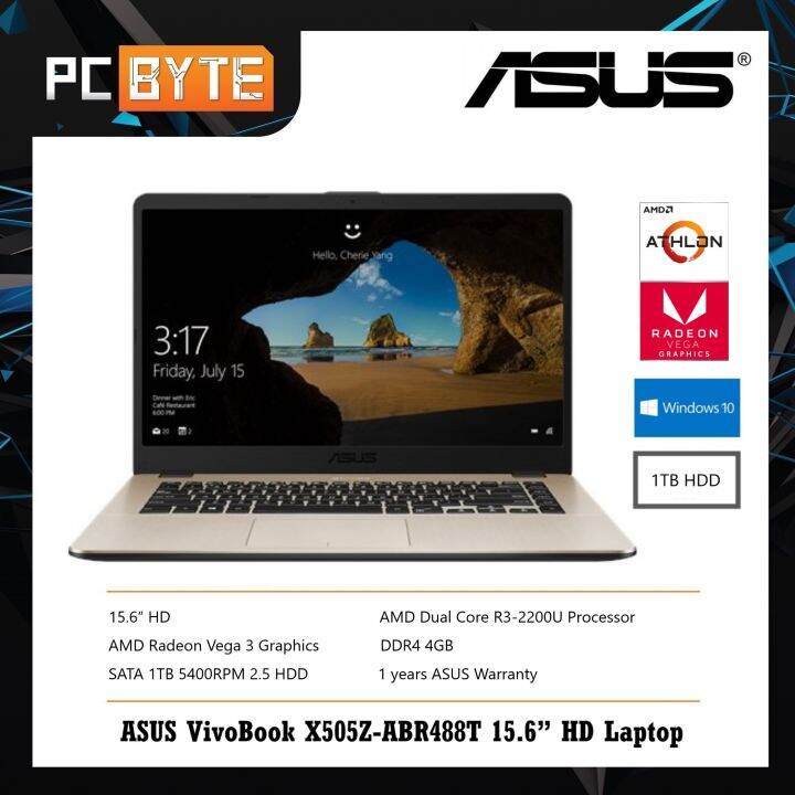 ASUS VivoBook X505Z-ABR488T 15.6” HD Laptop Gold | Lazada