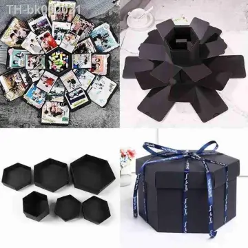 Hexagon Multi-layer Surprise Explosion Box Photo Album Scrapbook