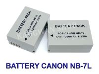 (แพ็คคู่2ชิ้น) NB-7L / NB7L แบตเตอรี่สำหรับกล้องแคนนอน Camera Battery For Canon Powershot SX30 IS,SX30IS,G10,G11,G12,Canon CB-2LZ BY JAVA STORE