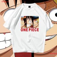 dortye COD One Piece T-Shirt Japanese Anime Luffy Japan Anime เสื้อยืดพิมพ์ลายการ์ตูนมังงะ คอกลม cotton บุคลิกภาพ discount