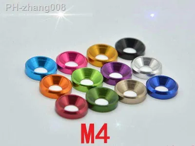 Various Colors Aluminum Alloy Countersunk WashersFlat Washers M4