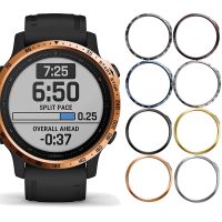 ○∏ Metalowa obudowa pierścienia do stylizacji obudowa do klawiatury Garmin Fenix 6S 6S Pro sapphire Smart Watch stal nierdzewna chroniąca przed zarysowaniami