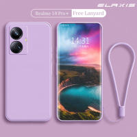 ELAXIS Realme 10 Pro +/Realme 10 Pro Plus เคสโทรศัพท์ Straight-Edge Liquid ปลอกซิลิโคน All-Inclusive Anti-Drop Ultra นุ่มบางหลังซิลิโคนฝาครอบ