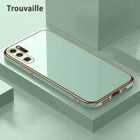 {Taoyitao เคส} สำหรับ Huawei P30 P20 Pro Lite P 30 20 40เคสหรูหราขอบซิลิโคนสีทองล้วน5i 7i 3 3i 6 8 9
