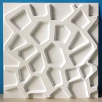 ผนังสามมิติ 3D PVC Wallart รุ่น Poly-Angle D067(สีขาว)ขนาด50x50Cm.