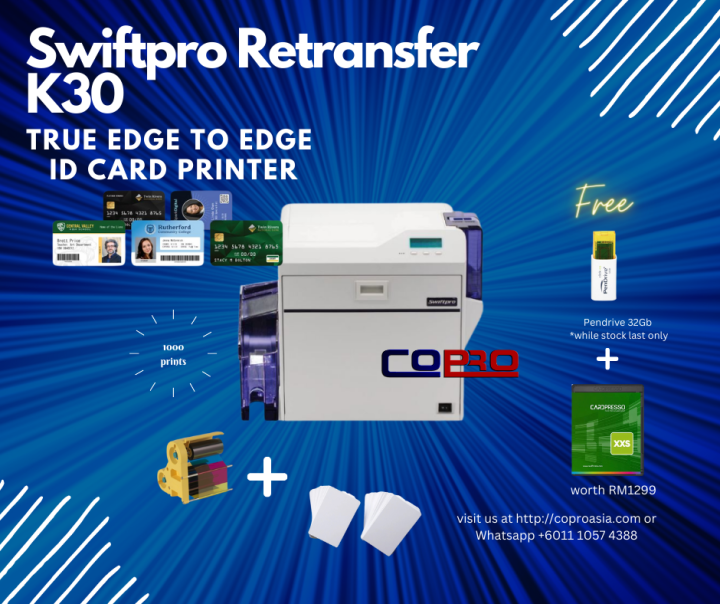 Swiftpro K30 PVC Student Card Retransfer Technology Printer | Lazada