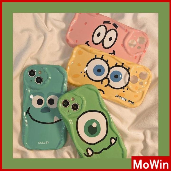 mowin-เข้ากันได้สำหรับ-เคสไอโฟน-เคสไอโฟน11-เคส-สำหรับ-iphone-14-ขอบโค้งคลื่นใสเคส-ถุงลมนิรภัยกันกระแทกฝาครอบกล้องการ์