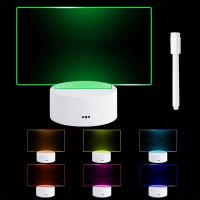 ◙☃ Creative Led Night Light Note Board Message Board With Pen USB Power Decor Night Lamp Gift For Children Girl Friend For Bedroom