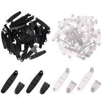 Boomss ตัวเชื่อมต่อพวงกุญแจพลาสติก 100 ชิ้น Snap Jump Ring Clear Id Badge Holder Connector สายรัด