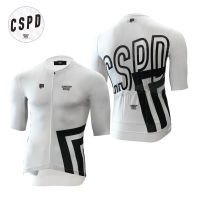 CSPD X FESTKA SS JERSEY WHITE Limited เสื้อปั่นจักรยานแขนสั้นสำหรับผู้ชายและผู้หญิงสีขาว