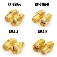 2pcs SMA RP-SMA Convertor SMA Connector RF Coaxial Coax Adapter SMA Male Female RP SMA to SMA Male RP-SMA Connector