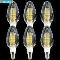 LED Bulb E14 5W 7W Light Bulb 220V Crystal lamp chandelier Home Living Room Energy Saving lighting 6 Pack led light home decor