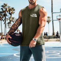 Summer New Fashion Cotton Sleeveless Henley Shirt Tank Top Mens T-Shirt Gym Fitness High Quality Tank Top Casual Sports Top