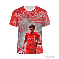 2023 New Liverpool T-shirts, football, casual T-shirts, short sleeved sweatshirts(FREE CUSTOM NAME LOGO) Summer Fashion T-shirt