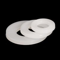 ♘✺ M2-M20 White Hard Plastic Nylon Washer Flat Spacer Seals Washer Gasket Ring Non-transparent Thickness 0.5/1/1.5/2/2.5/3mm