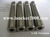 M14 * 1.5*70 Gr5ไทเทเนียมหกเหลี่ยมซ็อกเก็ตสลัก/สกรูสำหรับดุมล้อ