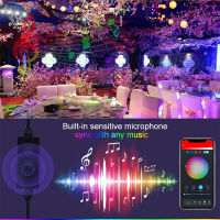 LED G40 Globe Bulb String Lights Outdoor RGB Smart Bluetooth APP Music Fairy Garland Christmas Wedding Garden Decoration Light