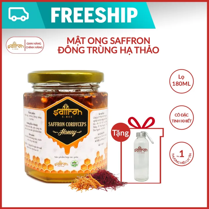 Mật Ong Đông Trùng Hạ Thảo Nhụy Hoa Nghệ Tây SAFFRON CORDYCEPS HONEY