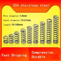 Fast Shipping 10PCS 304 Stainless Steel Compression Spring Wire Diameter 1.4mm Y type Rotor Return Spring SUS Compressed Spring