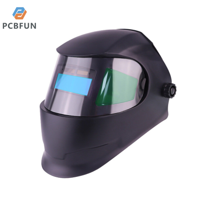 pcbfun Panoramic Dimming Mask หน้ากากเชื่อมพลังงานแสงอาทิตย์ Head-Mounted Lightweight Protective Mask TIG Welding Helmet Welding Goggles