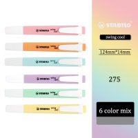 Stabilo 275 8-color Large-capacity Color Fluorescent Marker Pen Oblique Head Key Marker Pen for Office Students