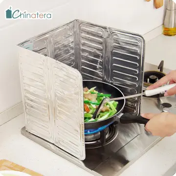 Kitchen Stove Foil Plate Prevent Oil Splash Cooking Hot Baffle Specialty  Tools Foil Kitchen Oil Splash Guard Protection Screen - AliExpress