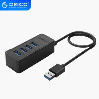 ORICO USB 3.0 4 พอร์ต usb splitter hub Type-A แหล่งจ่ายไฟ USB Desktop Hub รองรับฟังก์ชั่น OTG พร้อมพอร์ต Micro USB 5V