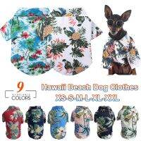 Summer Dog Clothes For Small Medium Dogs Cats Hawaii Beach Printed Pet Puppy Chihuahua Clothing Pug Yorkshire T-Shirt Shirts Clothing Shoes Accessorie