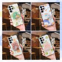 Soft Case Original Phone Case For Samsung Galaxy S22 Ultra Kickstand Cartoon Durable Dirt-resistant Anti-dust Cover TPU