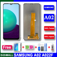 100% เดิม6.5 จอแอลซีดีสำหรับ S Amsung G Alaxy A02 SM-A022 A022m จอแสดงผล LCD Touch Screen Digitizer เต็ม SM-A022F /Ds SM-A022G /Ds จอแอลซีดี