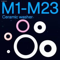 □✕ M1 M2 M3 M4 M5 M6 M8 M10 M16 M23 Ceramic Spacer Washer High Temperature Resistant Gasket Sealing Ring Insulating Ceramic Oring