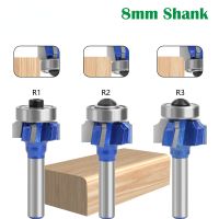 [HOT 2023] 6/8Mm 1/4 "Round Shank 4ขลุ่ย Router ชุดบิตไม้เครื่องตัดมิลลิ่ง R1 R2 R3ที่ลับมีดขอบไม้ดอกสว่านหัวเจาะเครื่องมือ