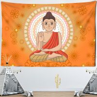 Mandala Buddha Tapestry Wall Hanging Psychedelic Bohemian Mysterious Indian Style Bedspread Living Room Bedroom Home Decoration