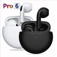 lotus  Pro 6 หูฟังเกมส์บลูทูธ พร้อมกล่องชาร์จ Pro6 TWS มีฟังก์ชั่นตัดเสียงรบกวนคนรอบข้าง หูฟัง ระบบ สเตอริโอ การใช้พลังงานต่ำสุด ชิป Bluetooth 5.1